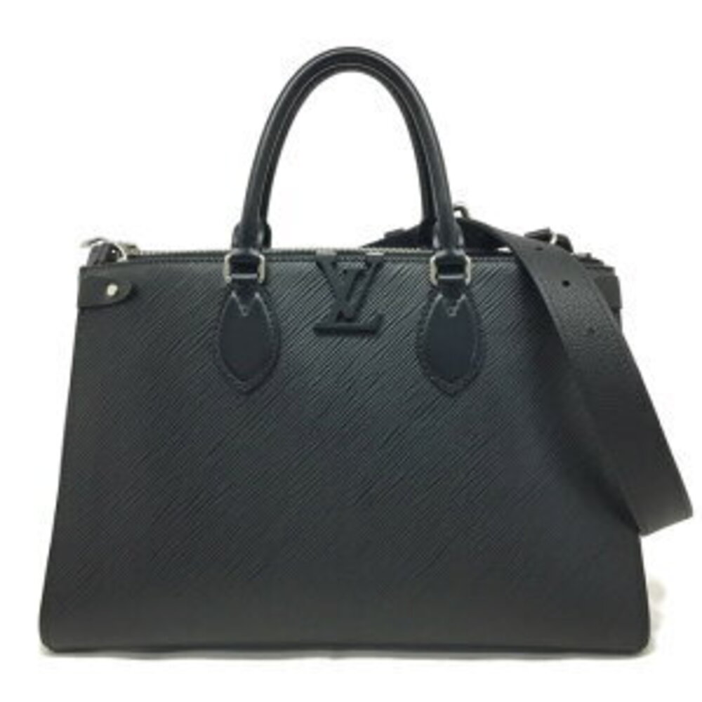 LOUIS VUITTON Grenelle Tote Handbag Shoulder Bag Epi Black